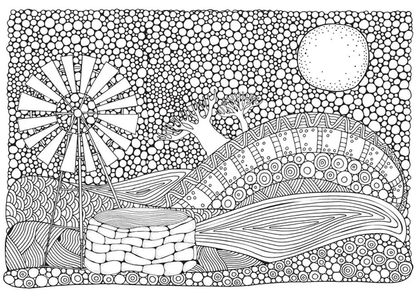 Baraj sızıntı ile pompa yel değirmeni su