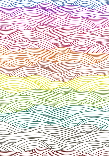 Modèle de vagues de l'océan — Image vectorielle