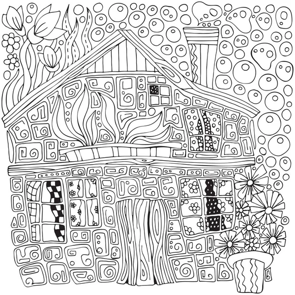 Сельский дом — стоковый вектор