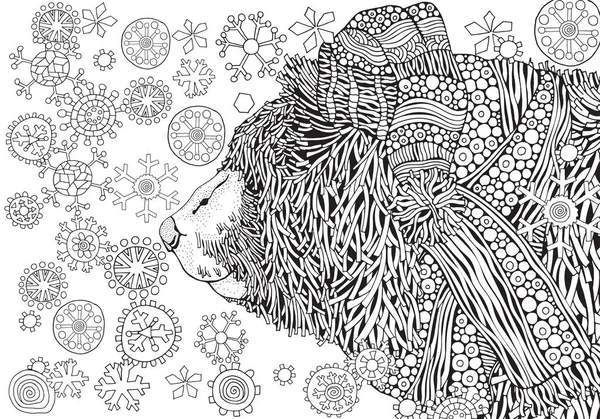 Mignon ours d'hiver — Image vectorielle