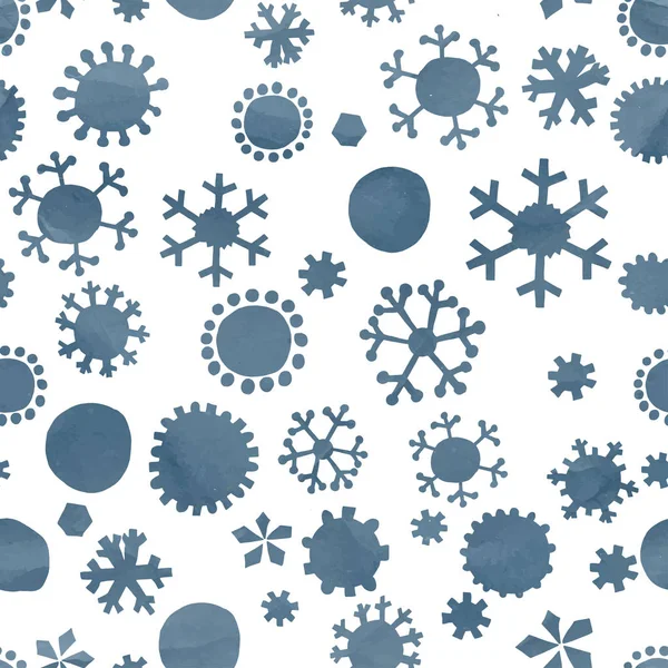 Kleur winter sneeuwvlokken — Stockvector