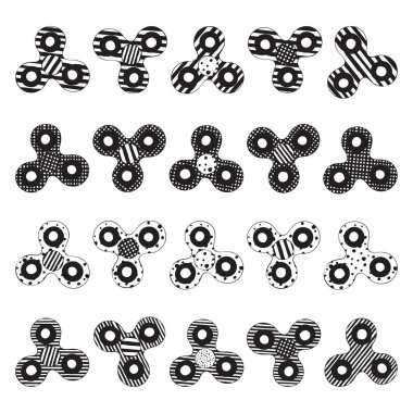 Topluca spinners kümesi.  