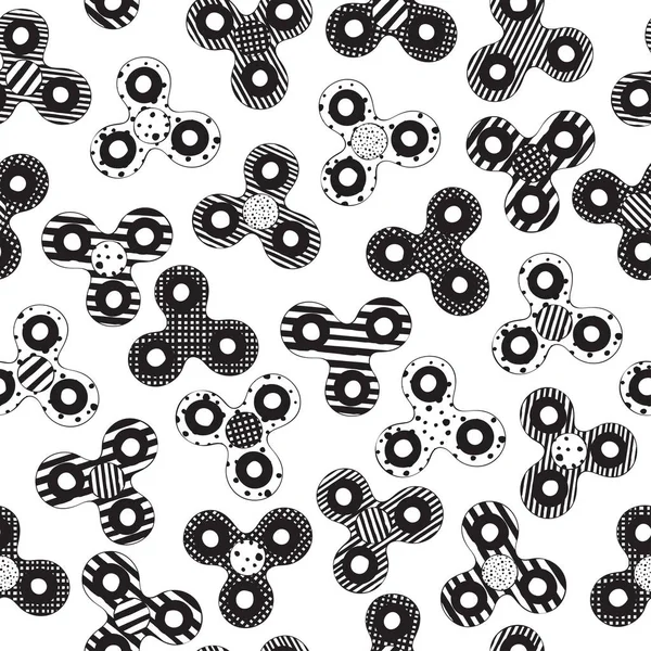 Modèle sans couture avec spinners fidget. — Image vectorielle