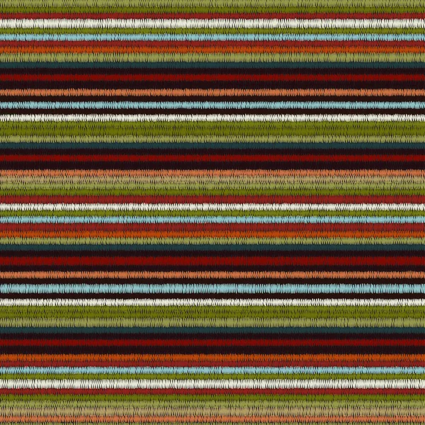 Вышивка Швов Красочный Орнамент Текстиля Домашнего Декора Моды Тканевого Узора — стоковый вектор