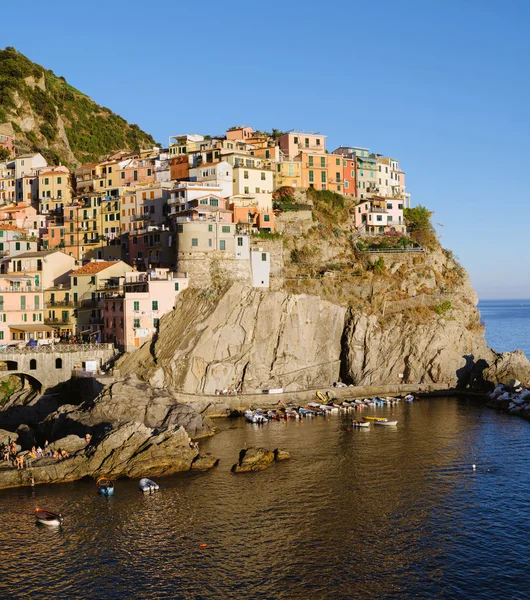 Panorama de Manarola al atardecer — Foto de Stock