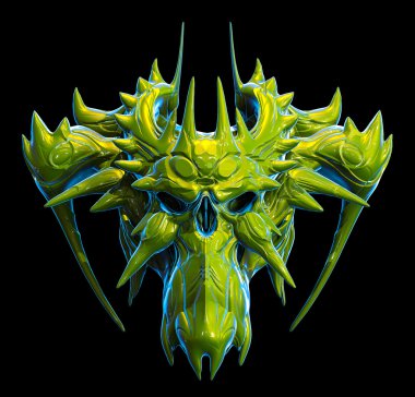 Kafatası tasarım 3d çizim