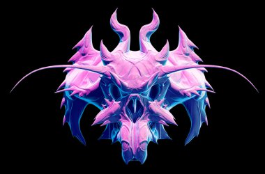 Kafatası tasarım 3d çizim