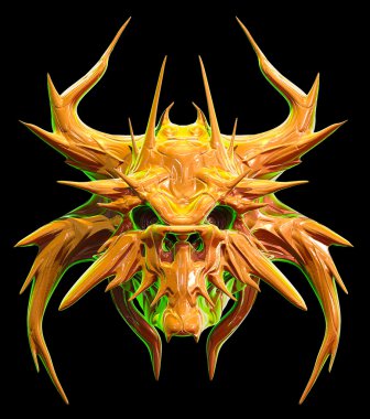 Kafatası tasarım 3d çizim