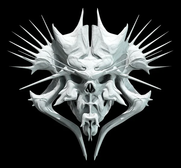 Desenho de crânio ilustração 3D — Fotografia de Stock