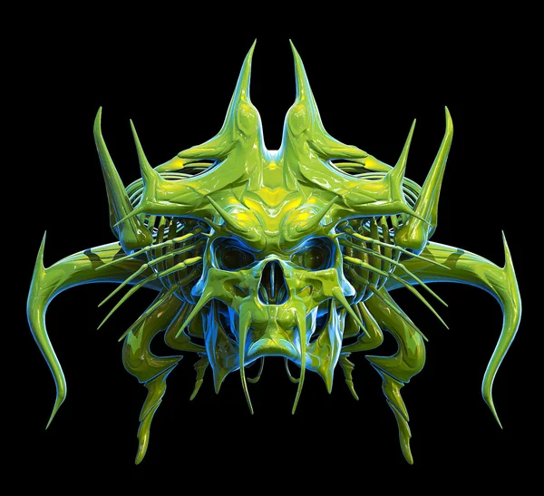 Diseño del cráneo Ilustración 3D — Foto de Stock