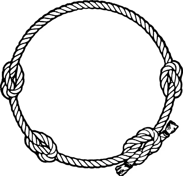 Vintage illustration rope — Stock Photo, Image