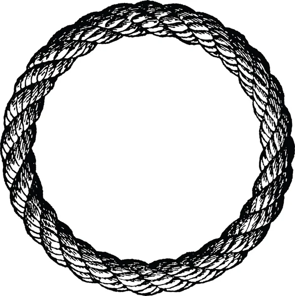 Vintage illustration rope — Stock Photo, Image