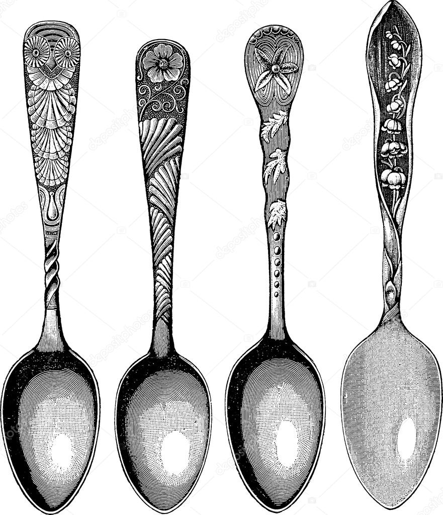 Vintage image spoon