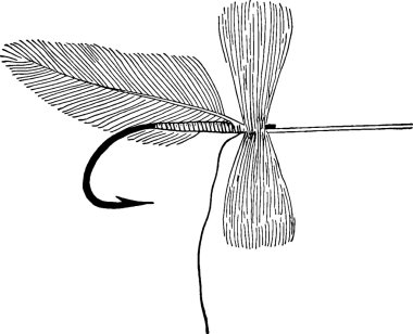 Vintage görüntü balıkçılık kanca