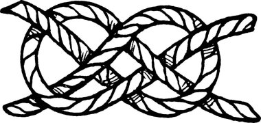 Vintage görüntü düğüm