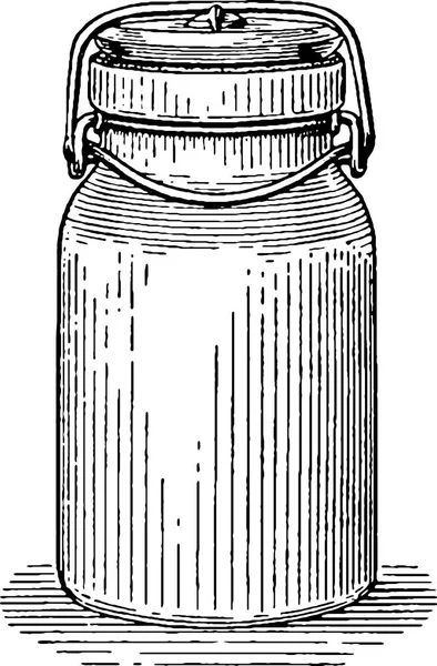 Vintage afbeelding jar — Stockfoto