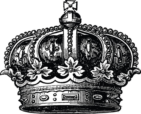 Vintage image crown