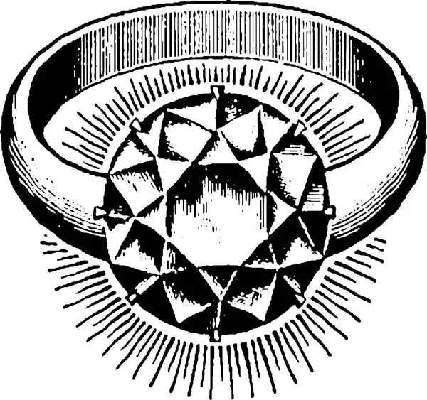 Vintage imagen anillo de diamantes —  Fotos de Stock
