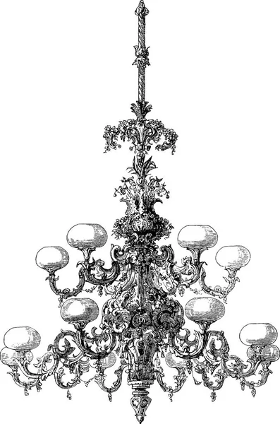 Vintage image chandelier — Stock Photo, Image