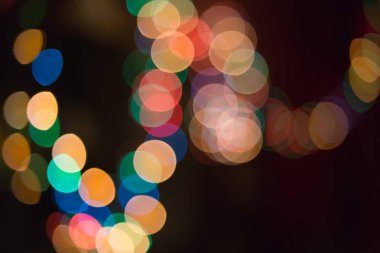 Odaklanmamış Noel ışıkları arka planı