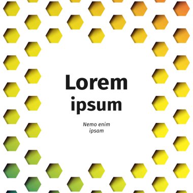 Altıgen vektör arka plan