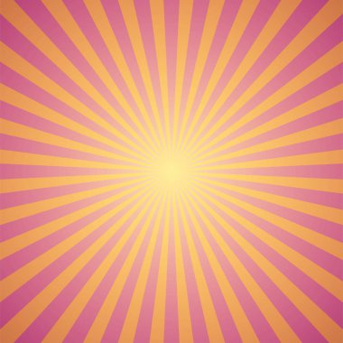 Kırmızı sunburst arka plan. Vektör