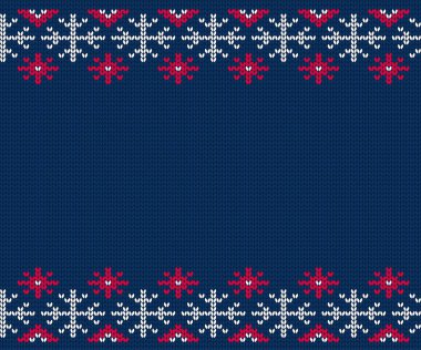 Örme Kazak için şablon. Kış sorunsuz arka plan 