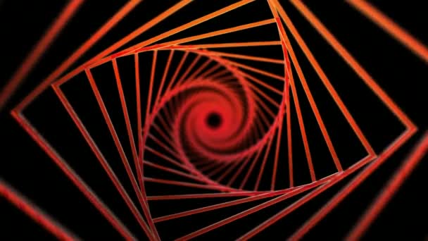 fond spirale de carrés rouges 