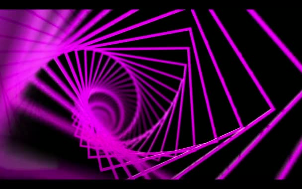 Σπείρα φόντο ροζ τετράγωνα — Αρχείο Βίντεο