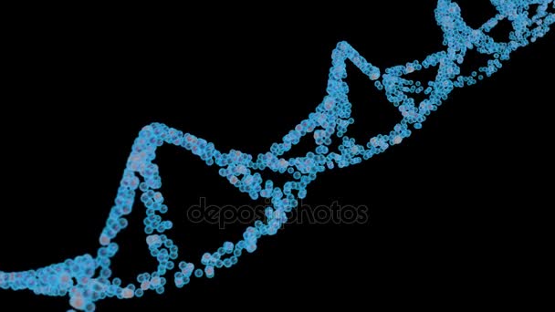 Spirala Dna Kanałem Alfa — Wideo stockowe