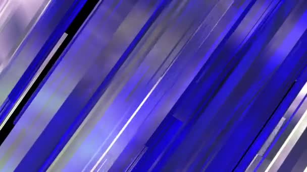 Fond Lignes Verre Blanc Bleu Avec Rotation Angle — Video