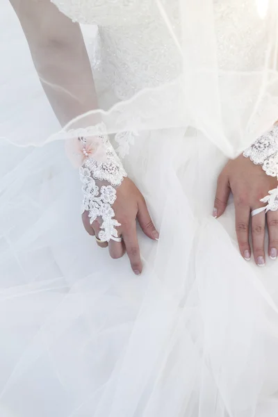 Noiva Com Vestido Noiva — Fotografia de Stock