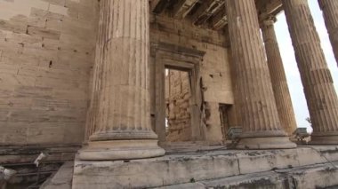 Parthenon tapınağı. Atina, Yunanistan 'da Akropolis, Bu resim yumuşatılmış. 