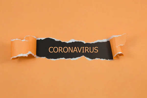 Parola Coronavirus Concetto Salute — Foto Stock