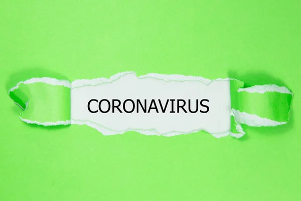 Parola Coronavirus Concetto Salute — Foto Stock