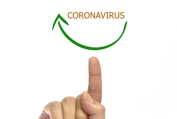 Parola Coronavirus Concetto Salute — Foto Stock