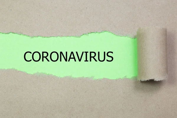 Parola Coronavirus Concetto Salute — Foto Stock