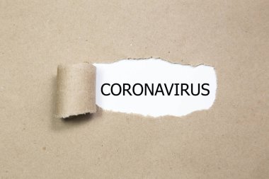 CORONAVIRUS kelimesi. covid-19 