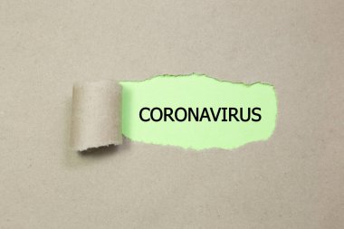 CORONAVIRUS kelimesi. covid-19 