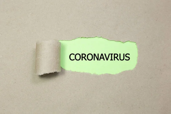 Parola Coronavirus Covid — Foto Stock