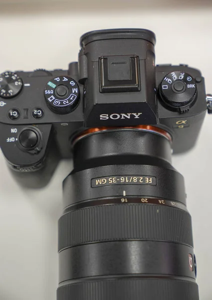 Ankara Turkije Februari 2020 Nieuwe Sony Spiegelloze Camera — Stockfoto