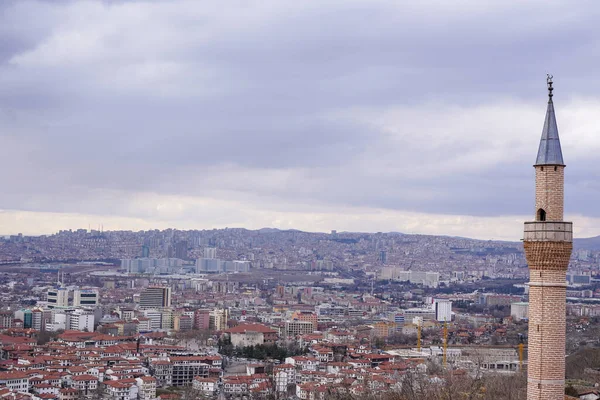 Ankara Turquie Février 2020 Motion Lapse Vue Panoramique Ankara Château — Photo