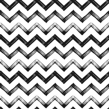 Zikzak chevron grunge siyah desen arka plan