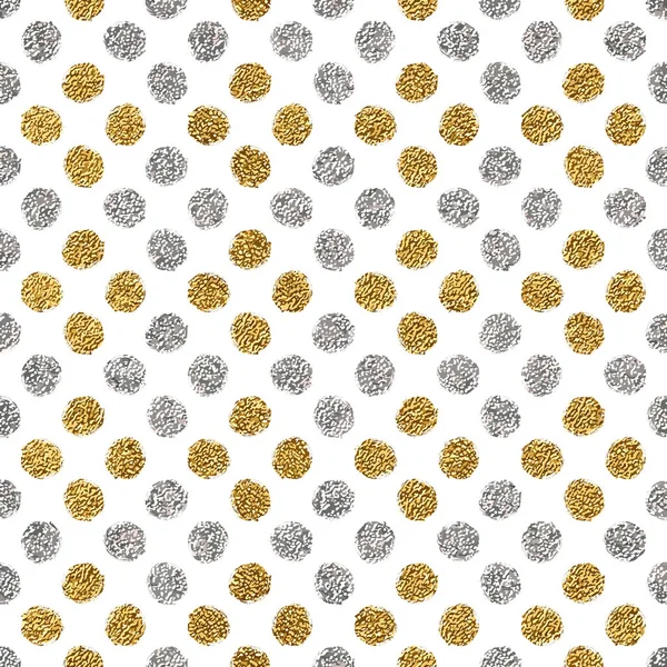 Grunge-Hintergrund der goldenen und silbernen Kreis — Stockvektor