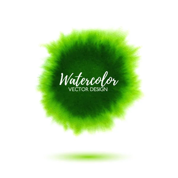 Abstract green watercolor background — Stock Vector