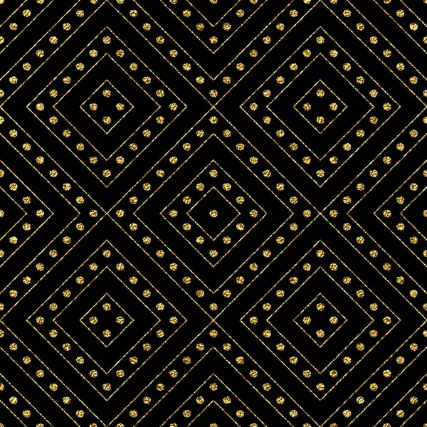 Fond abstrait de rayures et de points dorés brillants — Image vectorielle