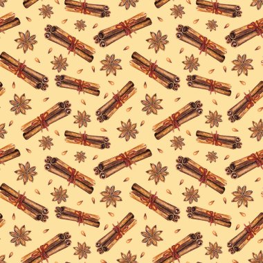 Yıldız anason ve tarçın ile Seamless Modeli
