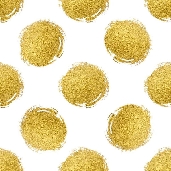Seamless pattern gold polka dot — Stock Photo, Image