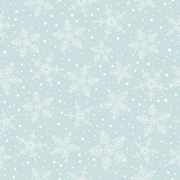 Kar taneleri ile Seamless modeli. Vektör Noel arka plan.