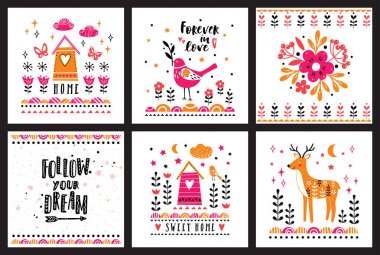 Şirin resimler kartpostal. Çocuk toplamalarında yazdırır, selamlar, poster, tişört, ambalaj.